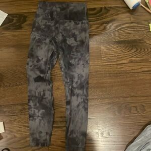 Diamond Dye Pitch Grey Graphite Grey Luluemon align high-rise leggings 25’